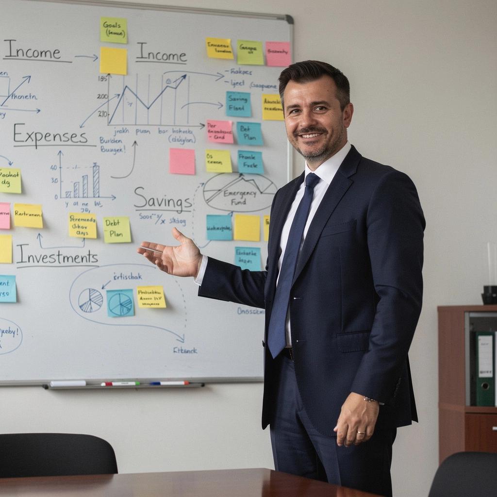 Pénzügyi ellenőrző lista, amely segít a havi költségek nyomon követésében.